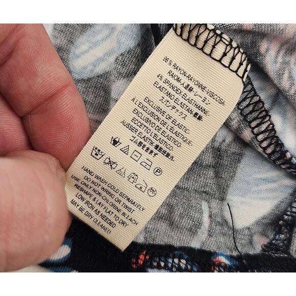 Free People Lexington Off-the-Shoulder Top Small boho oversized EUC colorful - Picture 8 of 10